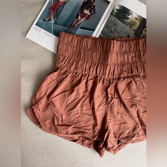 Free People FP Movement The Way Home Lined Shorts In Peruvian Walnut Size S - Picture 6 of 14